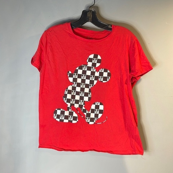 Mickey Checked Graphic Tee - Picture 1 of 10